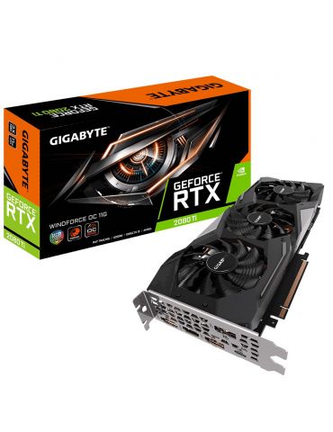 Gigabyte GV-N208TWF3OC-11GC NVIDIA GeForce RTX 2080 Ti 11 Giga Bites GDDR6 - Tik.ro