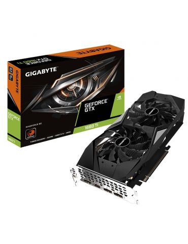 Gigabyte GV-N166TWF2-6GD plăci video NVIDIA GeForce GTX 1660 Ti 6 Giga Bites GDDR6 - Tik.ro