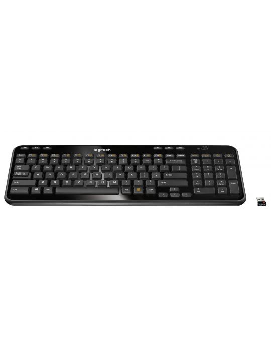 Logitech Wireless Keyboard K360 tastaturi RF fără fir QWERTY Englez Negru