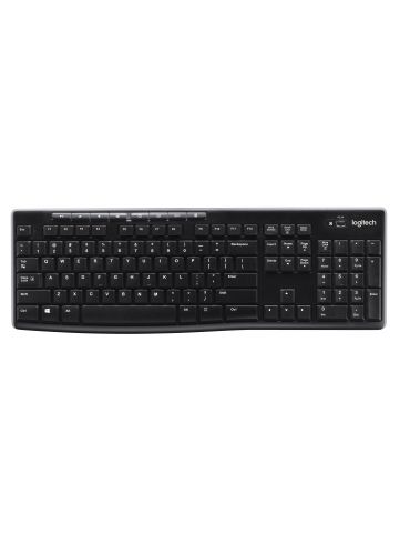 Logitech Wireless Keyboard K270 tastaturi RF fără fir QWERTY Englez Negru - Tik.ro