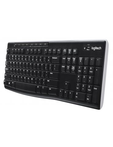 Logitech Wireless Keyboard K270 tastaturi RF fără fir QWERTY Englez Negru