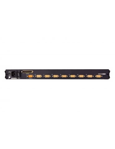 ATEN CL5708N-ATA-AG switch-uri pentru tastatură, mouse și monitor (KVM) Raft pentru montat echipamente Negru