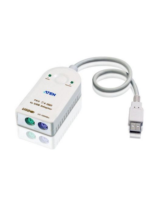 ATEN UC100KMA cabluri PS 2 0,3 m 2x 6-p Mini-DIN USB A Alb