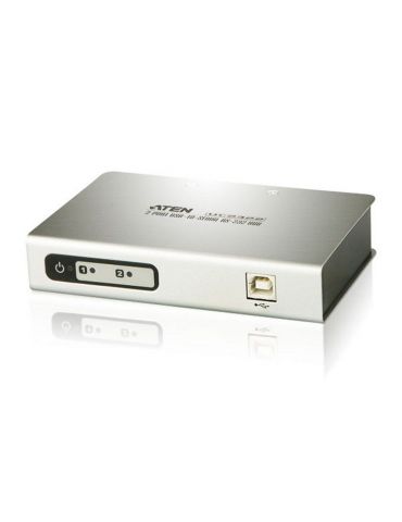 ATEN UC2322 stații de andocare și replicatoare de porturi pentru calculatoare portabile USB 2.0 Type-B Argint - Tik.ro