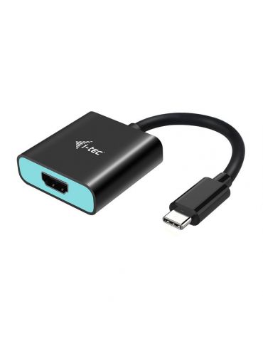 i-tec C31HDMI60HZP adaptor pentru cabluri video 0,15 m USB tip-C HDMI Negru, Turcoaz - Tik.ro