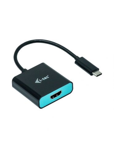 i-tec C31HDMI60HZP adaptor pentru cabluri video 0,15 m USB tip-C HDMI Negru, Turcoaz