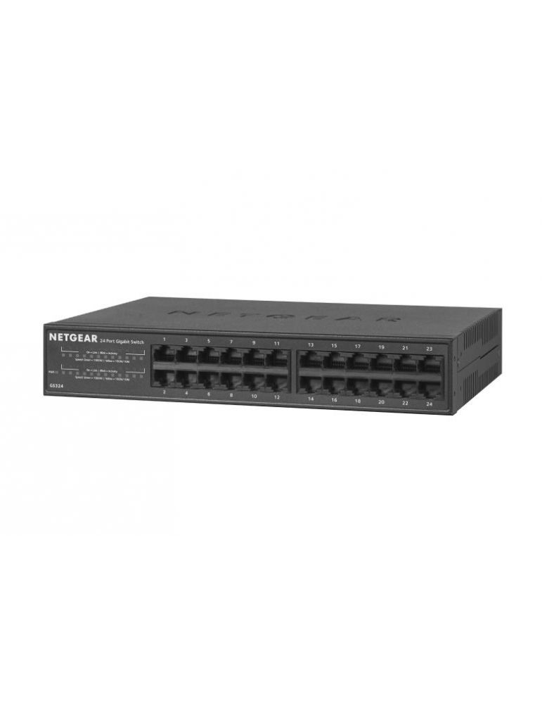 Netgear NETGEAR GS324 Fara management Gigabit Ethernet (10/100/1000) Negru