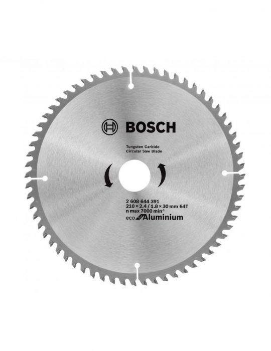 Panza de ferastrau circular Eco for Aluminium 210x2.4/1.8x30 64T Bosch - 1