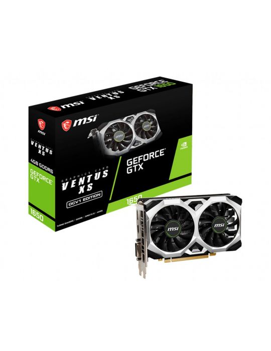 MSI GTX 1650 D6 VENTUS XS OCV1 plăci video NVIDIA GeForce GTX 1650 4 Giga Bites GDDR6