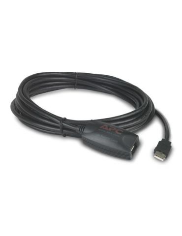 APC NetBotz USB Latching Repeater Cable, LSZH - 5m cabluri USB 5,00 m USB A Negru - Tik.ro