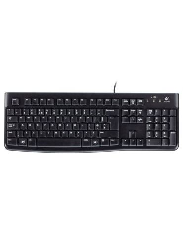 Logitech K120 Corded Keyboard tastaturi USB QWERTZ Cehă Negru - Tik.ro