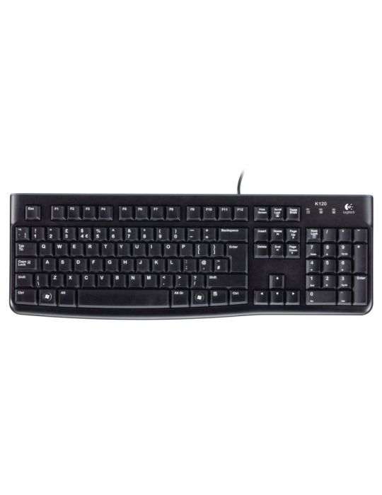 Logitech K120 Corded Keyboard tastaturi USB QWERTZ Cehă Negru