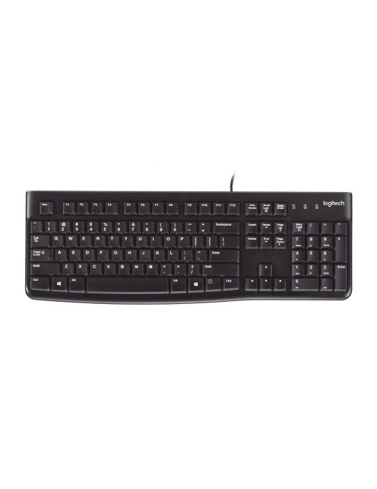 Logitech K120 Corded Keyboard tastaturi USB QWERTY Spaniolă Negru