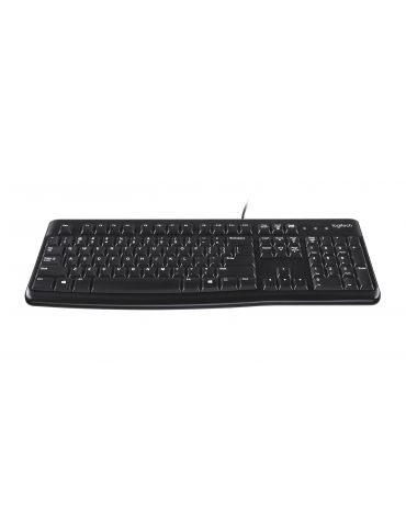 Logitech K120 Corded Keyboard tastaturi USB QWERTY Spaniolă Negru