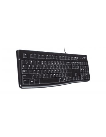Logitech K120 Corded Keyboard tastaturi USB QWERTY Spaniolă Negru