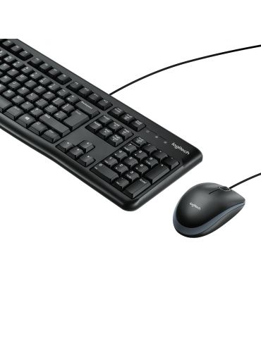 Logitech Desktop MK120 tastaturi Mouse inclus USB AZERTY Flamandă Negru