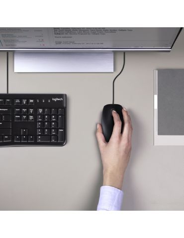 Logitech Desktop MK120 tastaturi Mouse inclus USB AZERTY Flamandă Negru