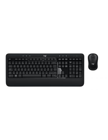 Logitech ADVANCED Combo Wireless Keyboard and Mouse tastaturi Mouse inclus USB QWERTY Englez Negru - Tik.ro