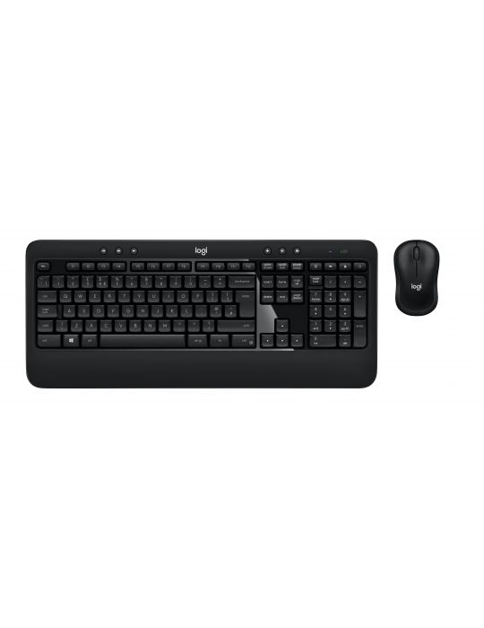 Logitech ADVANCED Combo Wireless Keyboard and Mouse tastaturi Mouse inclus USB QWERTY Englez Negru