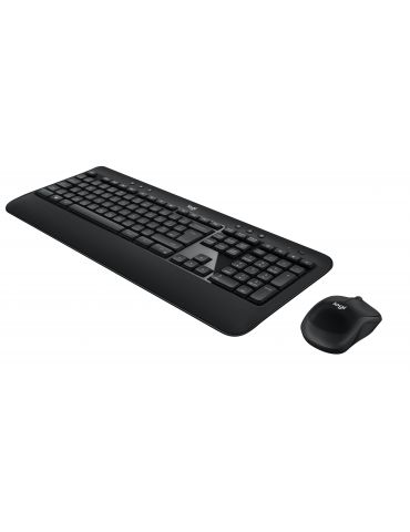 Logitech ADVANCED Combo Wireless Keyboard and Mouse tastaturi Mouse inclus USB QWERTY Englez Negru
