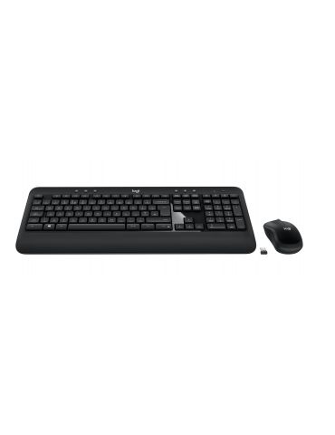 Logitech ADVANCED Combo Wireless Keyboard and Mouse tastaturi Mouse inclus USB QWERTY Englez Negru