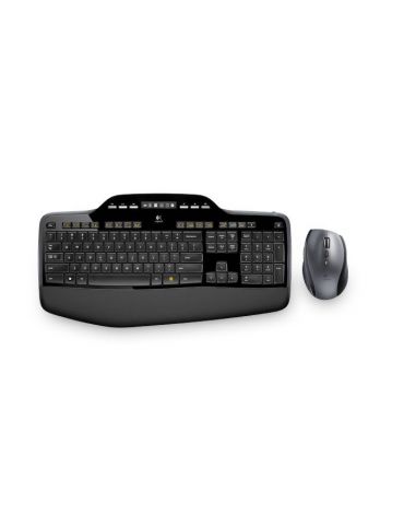 Logitech Wireless Desktop MK710 tastaturi Mouse inclus RF fără fir Arabă Negru - Tik.ro