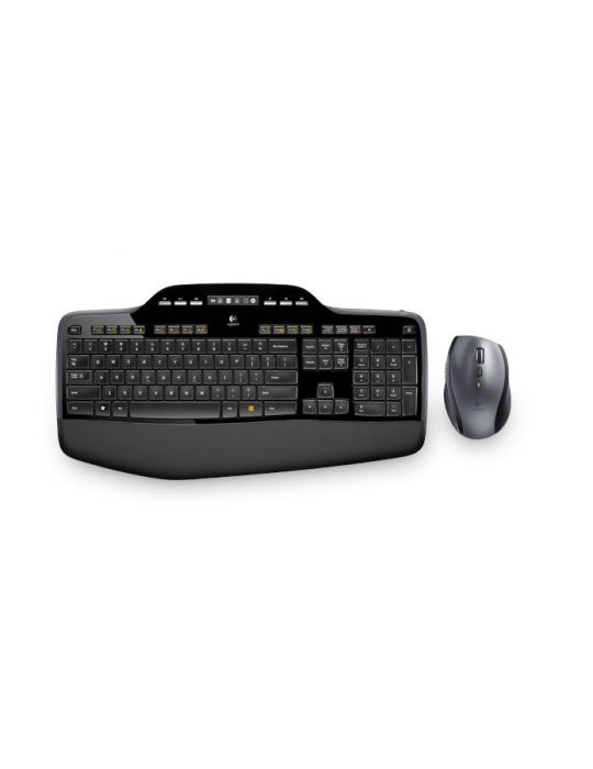 Logitech Wireless Desktop MK710 tastaturi Mouse inclus RF fără fir Arabă Negru