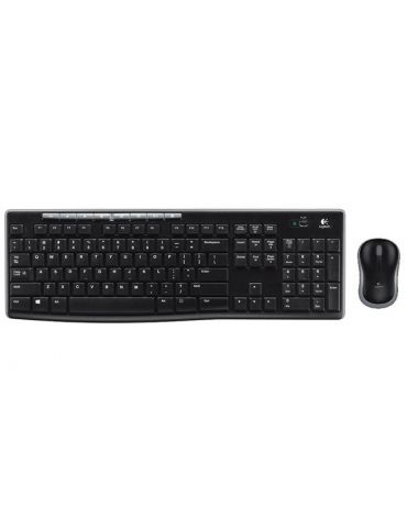 Logitech Wireless Combo MK270 tastaturi Mouse inclus RF fără fir QWERTZ Maghiară Negru - Tik.ro