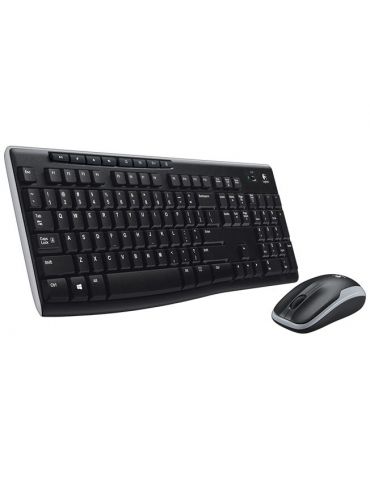 Logitech Wireless Combo MK270 tastaturi Mouse inclus RF fără fir QWERTZ Maghiară Negru