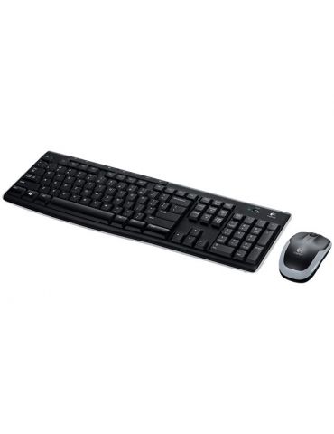 Logitech Wireless Combo MK270 tastaturi Mouse inclus RF fără fir QWERTZ Maghiară Negru