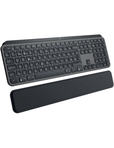 Logitech MX Keys Plus tastaturi RF Wireless + Bluetooth QWERTZ Elvețiană Grafit - Tik.ro