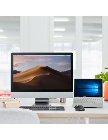 Logitech MX Keys Plus tastaturi RF Wireless + Bluetooth QWERTZ Elvețiană Grafit