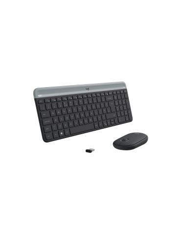 Logitech MK470 tastaturi Mouse inclus RF fără fir Slovacă Grafit