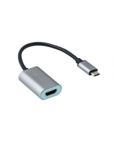 i-tec Metal C31METALHDMI60HZ adaptor pentru cabluri video 0,15 m USB tip-C HDMI Gri, Turcoaz