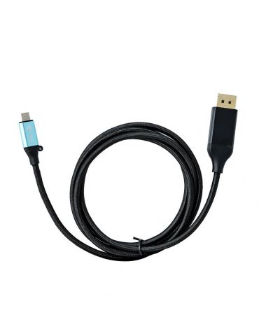 i-tec C31CBLDP60HZ adaptor pentru cabluri video 1,5 m USB tip-C DisplayPort Negru