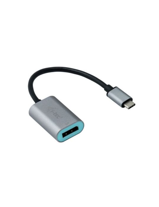 i-tec Metal C31METALDP60HZ adaptor pentru cabluri video 0,15 m USB tip-C Display Port Gri, Turcoaz