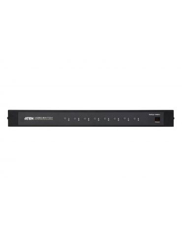 ATEN VS0801A switch-uri pentru tastatură, mouse și monitor (KVM) Raft pentru montat echipamente Negru