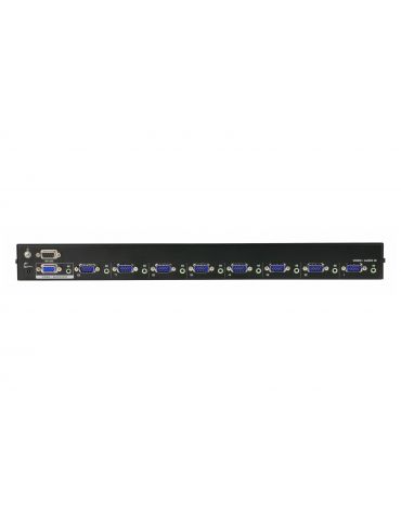 ATEN VS0801A switch-uri pentru tastatură, mouse și monitor (KVM) Raft pentru montat echipamente Negru