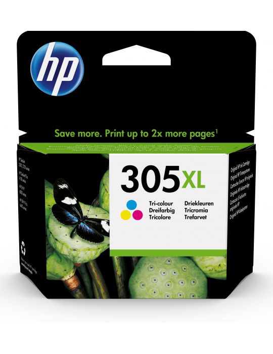 HP Cartuş de cerneală original de capacitate extinsă 305XL tricolor