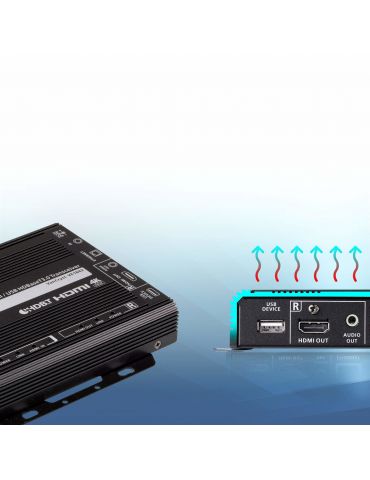 ATEN VE1843 Repeater AV Negru