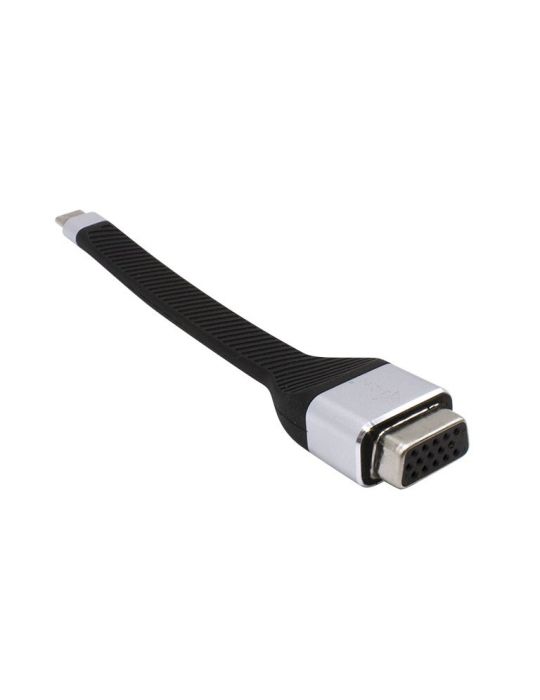 i-tec C31FLATVGA60HZ adaptor pentru cabluri video 0,11 m USB tip-C VGA (D-Sub) Negru