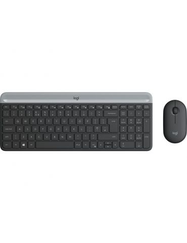 Logitech MK470 tastaturi Mouse inclus RF fără fir QWERTY Cehă Grafit - Tik.ro