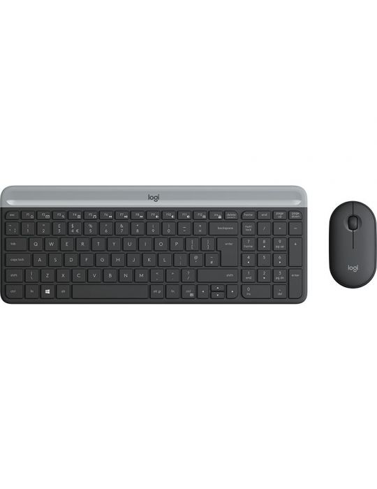 Logitech MK470 tastaturi Mouse inclus RF fără fir QWERTY Cehă Grafit
