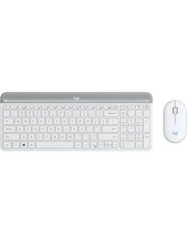Logitech MK470 tastaturi Mouse inclus RF fără fir QWERTY Englez Alb - Tik.ro