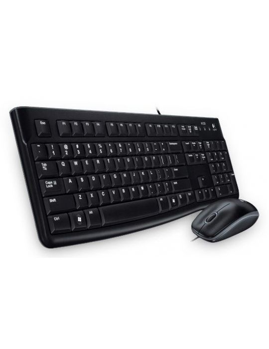 Logitech Desktop MK120 tastaturi Mouse inclus USB Evrei Negru