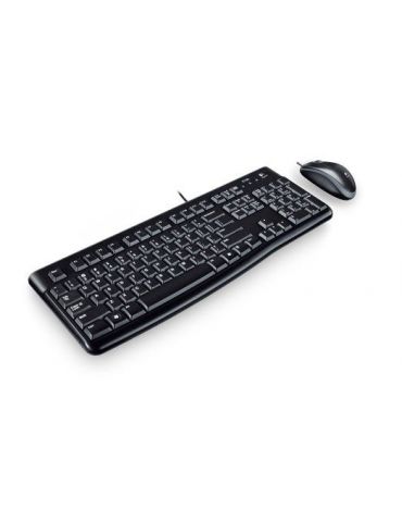 Logitech Desktop MK120 tastaturi Mouse inclus USB Evrei Negru