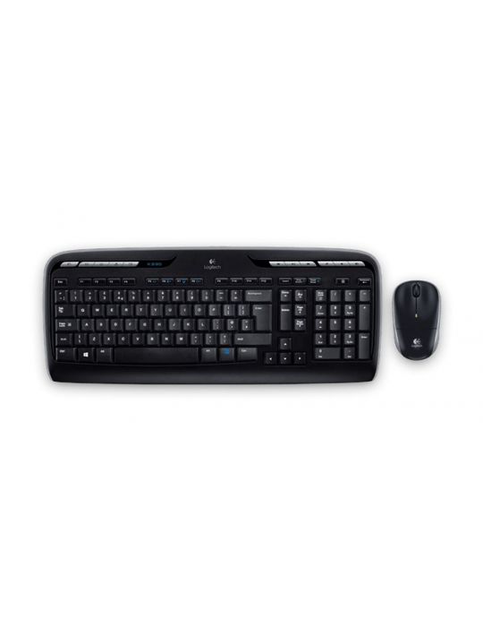 Logitech Wireless Desktop MK330 tastaturi Mouse inclus RF fără fir QWERTZ Slovacă Negru