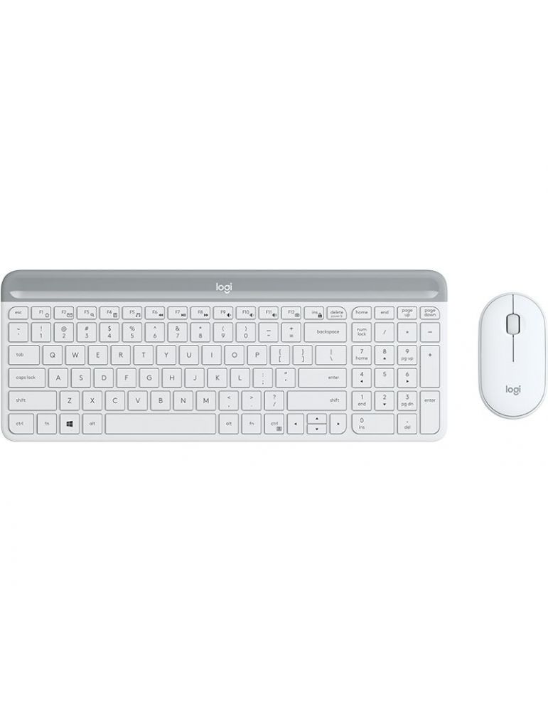 Computer Accessory Sets Logitech MK470 tastaturi Mouse inclus RF fără fir AZERTY Franţuzesc Alb