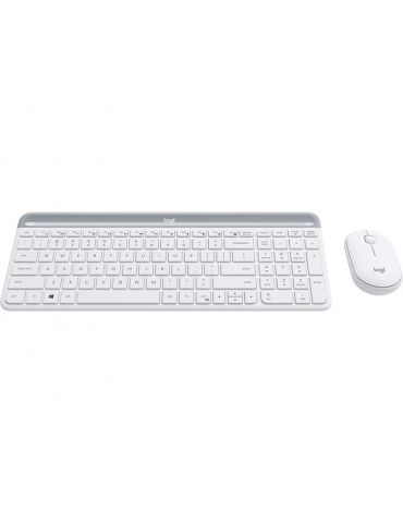 Logitech MK470 tastaturi Mouse inclus RF fără fir AZERTY Franţuzesc Alb