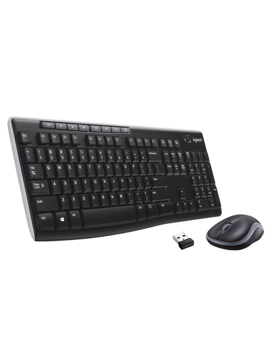 Logitech Wireless Combo MK270 tastaturi Mouse inclus USB QWERTZ Elvețiană Negru